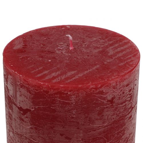 Artikel Ensfarvede lys mørkerøde 60x100mm 4 stk