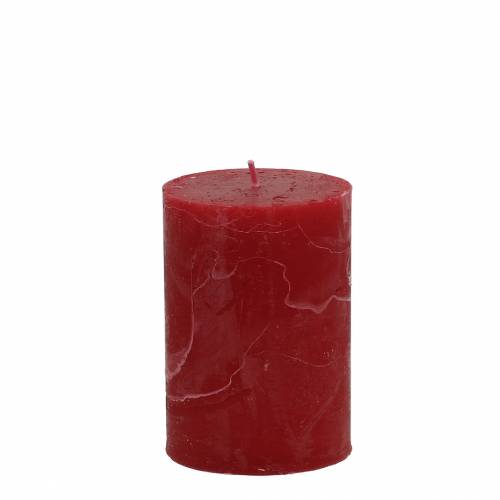 Ensfarvede lys mørkerøde 70x100mm 4stk