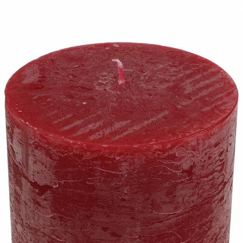 Artikel Ensfarvede lys mørkerøde 70x120mm 4 stk