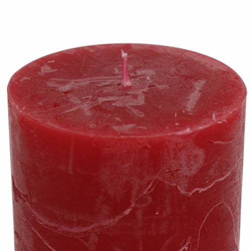 Artikel Ensfarvede lys mørkerøde 70x80mm 4 stk