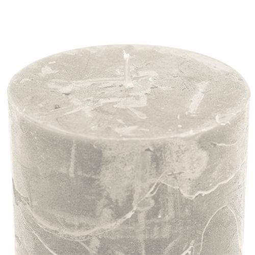 Artikel Ensfarvede lys grå 60x80mm 4 stk