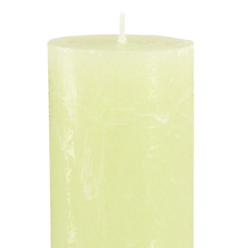 Artikel Ensfarvede lys limegrønne Tilspidsede lys 50×300 mm 4 stk.