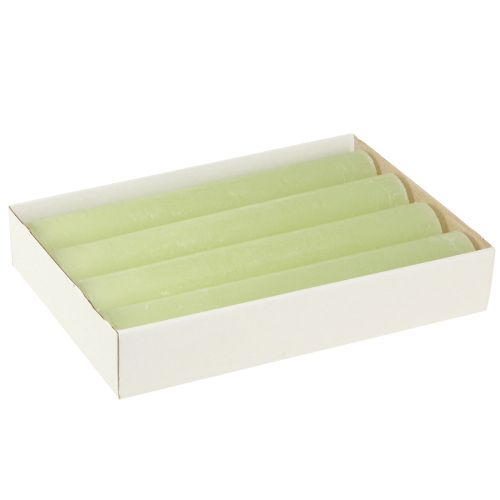 Artikel Ensfarvede lys limegrønne Tilspidsede lys 50×300 mm 4 stk.