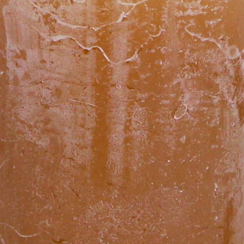 Artikel Ensfarvede stearinlys karamel søjlelys 50×100mm 4 stk