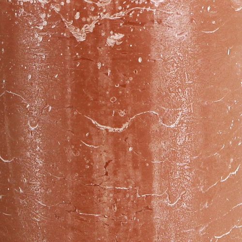 Artikel Ensfarvede stearinlys karamel søjlelys 85×200mm 2 stk