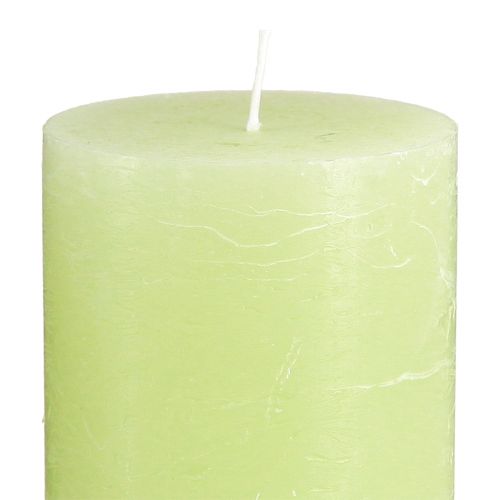 Artikel Ensfarvede lys limegrønne​​​​​​​ Søjlelys 70×120mm 4 stk.