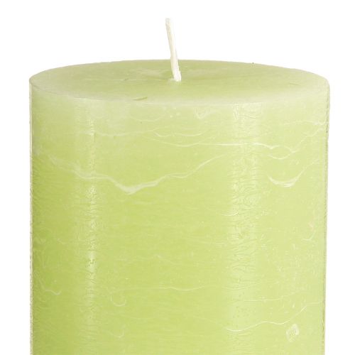 Artikel Ensfarvede lys limegrønneSøjlelys 85×150mm 2 stk.