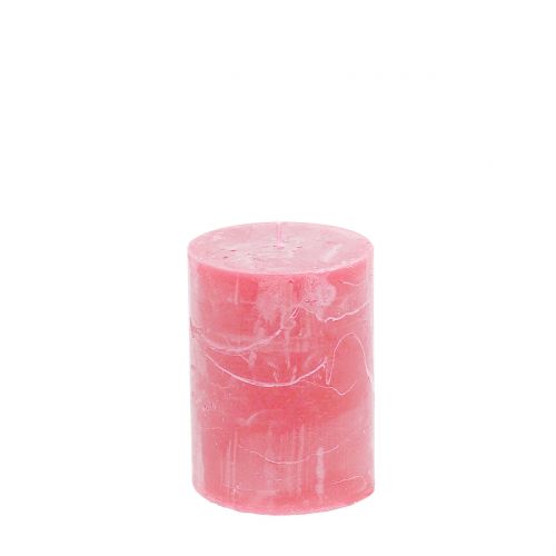 Ensfarvede lys pink 60x80mm 4 stk