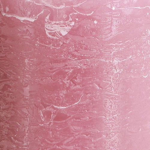Artikel Ensfarvede lys pink søjle lys gammel pink 70×120mm 4 stk.