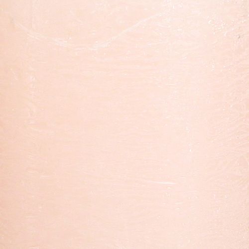 Artikel Ensfarvede lys pink søjle lys lys pink 60×80mm 4 stk.