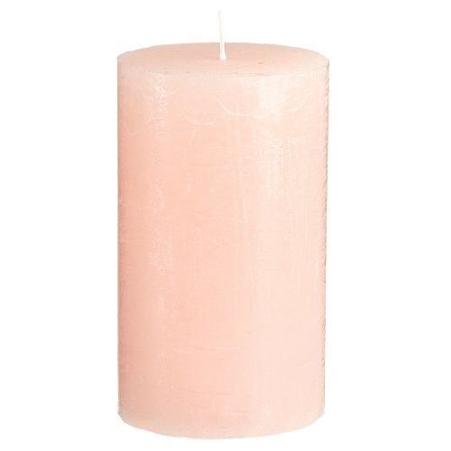 Artikel Ensfarvede lys pink søjle lys lys pink 70×120mm 4 stk.