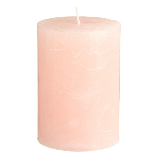 Artikel Ensfarvede lys pink søjle lys lys pink 85×120mm 2 stk.