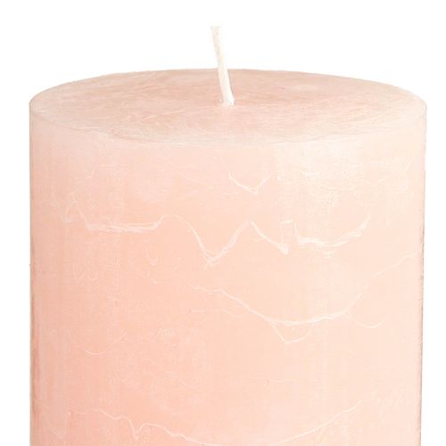Artikel Ensfarvede lys pink søjle lys lys pink 85×120mm 2 stk.