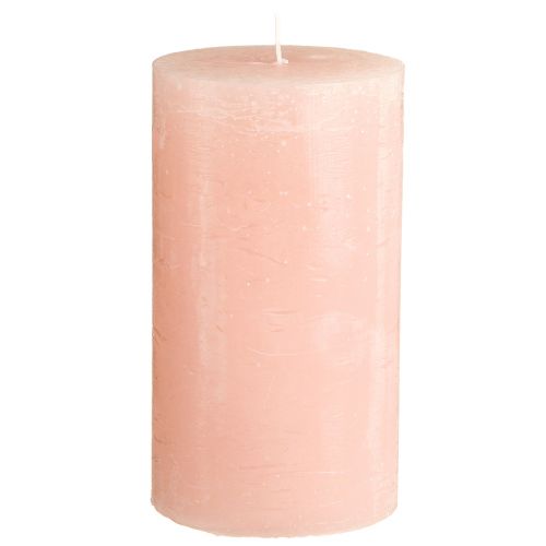 Ensfarvede lys pink søjle lys lys pink 85×150mm 2 stk.