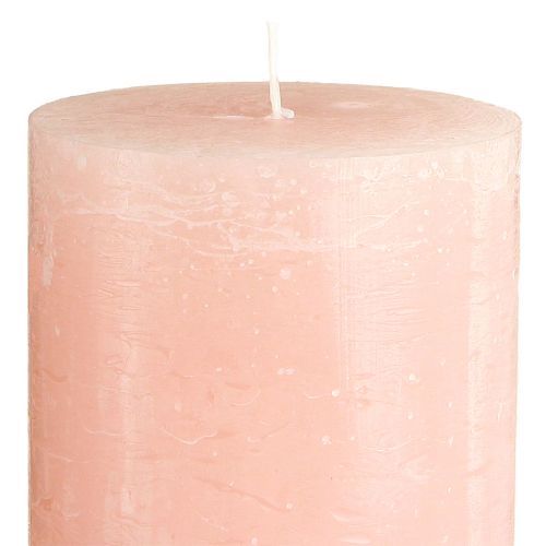 Artikel Ensfarvede lys pink søjle lys lys pink 85×150mm 2 stk.