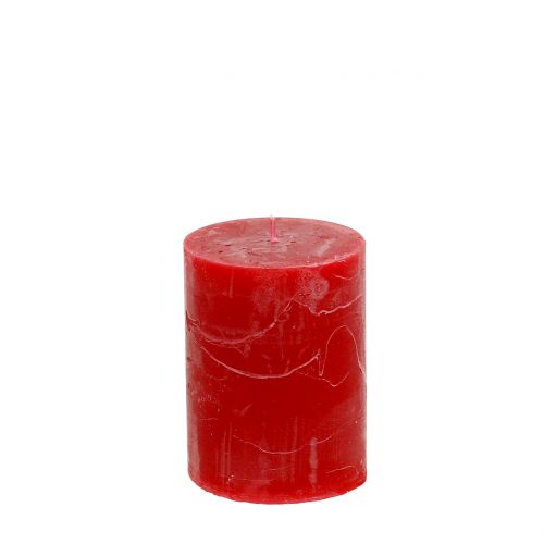 Artikel Ensfarvede lys røde 60x80mm 4 stk