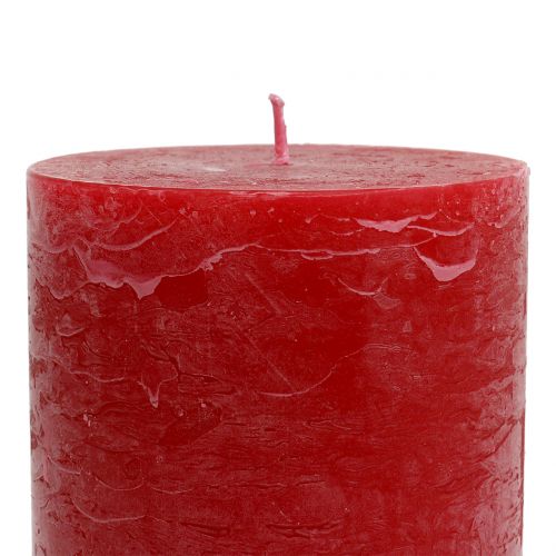 Artikel Ensfarvede lys røde 85x150mm 2 stk