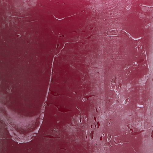 Floristik24 Ensfarvede stearinlys søjlelys Berry 60x100mm 4 stk