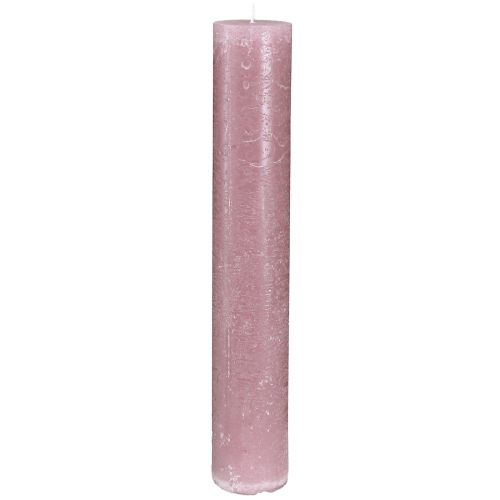 Artikel Ensfarvede lys i gamle pink lys 50x300mm 4 stk