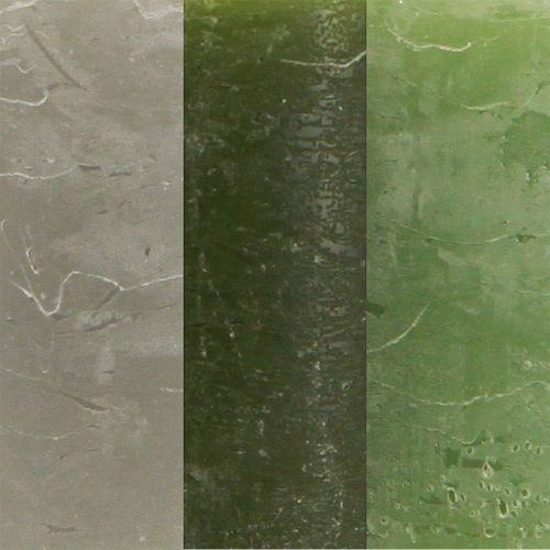 Artikel Ensfarvede søjlelys 3 farver grøn 60×100mm 12 stk.