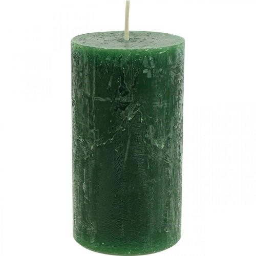 Ensfarvede lys mørkegrønne søjlelys 60×110mm 4 stk