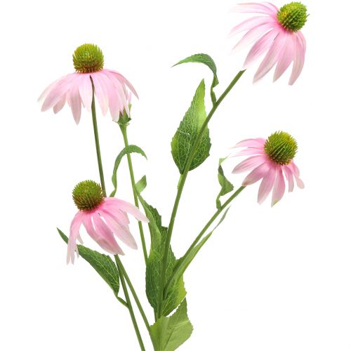 Floristik24 Echinacea blomst kunstig lyserosa 90 cm