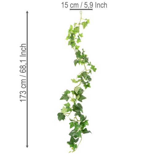 Kunstig vedbend-guirlande til værelsesdekoration 173 cm | Floristik24.dk
