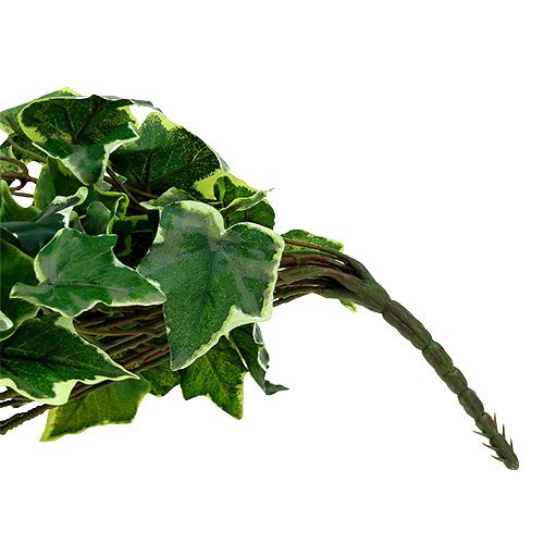 Floristik24 Ivy bøjle Real-Touch grøn-hvid 130cm