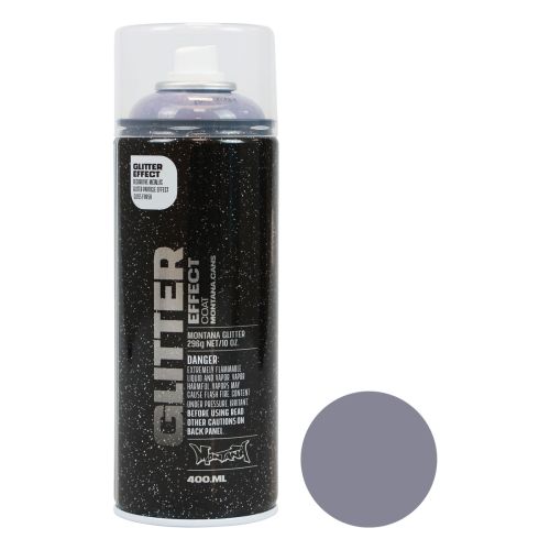 Floristik24 Glitter Spray Lilla Montana Effekt Glitter Spray Ametyst 400ml