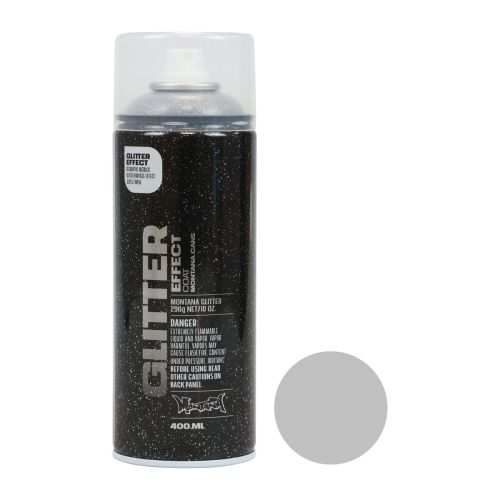 Floristik24 Glitter Spray Sølv Montana Effekt Glitter Spray Spray Paint 400ml