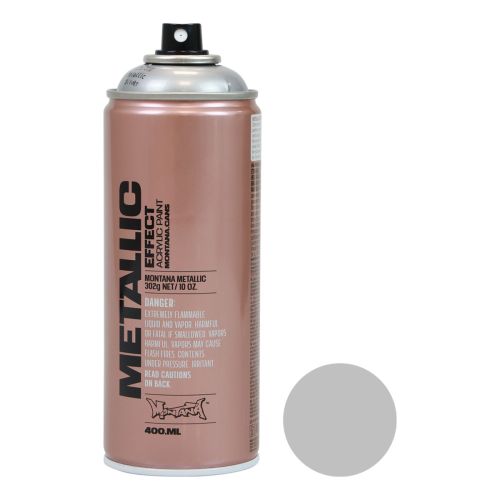 Floristik24 Maling spray sølv maling metallic effekt sølv spray akryl maling 400ml