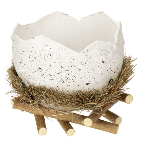 Floristik24 Påske redeskål i æggeform til forårsdekoration 11 cm 4 stk.