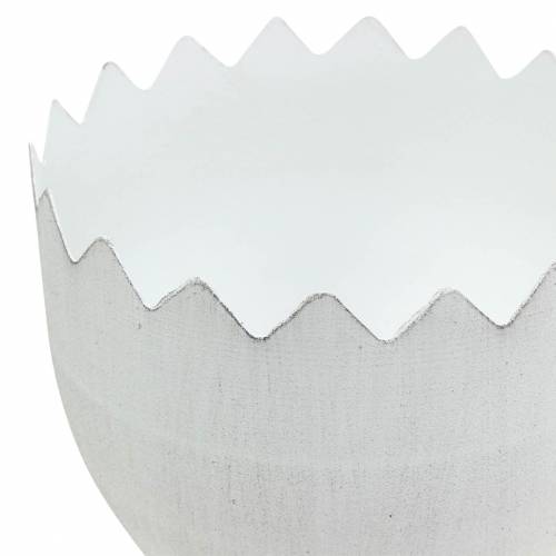 Floristik24 Plante pot æg skal med ben Ø13cm H21cm hvid