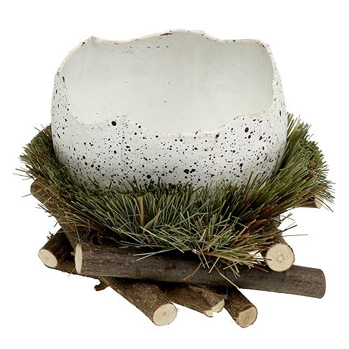 Floristik24 Æg i rede Ø11cm H12cm 4 stk
