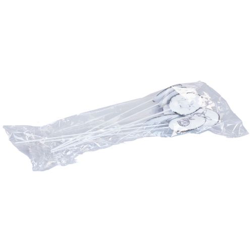 Artikel Blomsterprop metal dekorative æg med påskeharer 5×7cm 8 stk