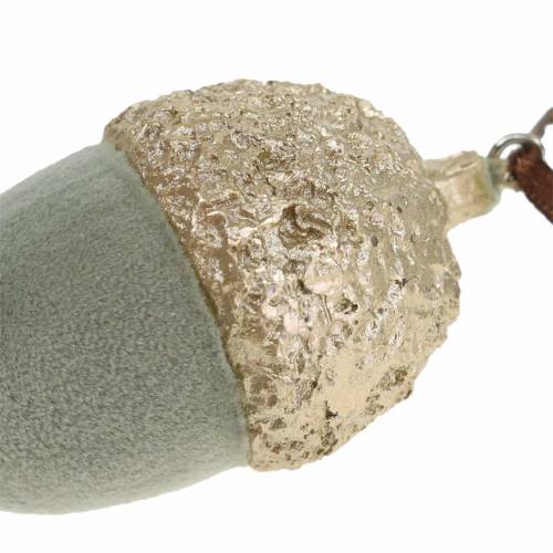 Floristik24 Juletræspynt agern grøn, guld 4 × 6cm 6stk