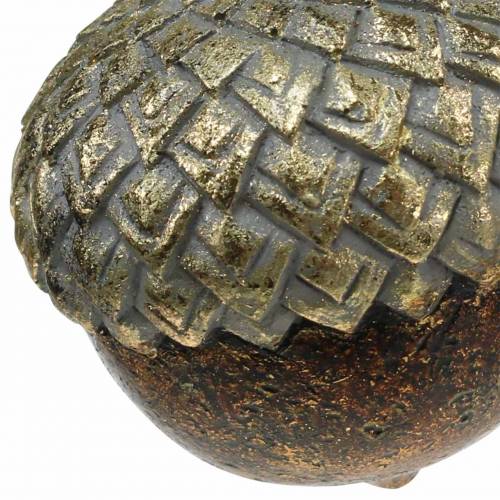 Floristik24 Dekorativ agern til ophængning af gylden Ø5,8cm H7,9cm