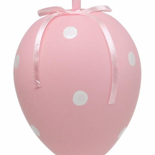 Floristik24 Æg med prikmønster, påskeæg til at hænge, forårsdekoration, påskedekoration pastelfarver 4 stk.