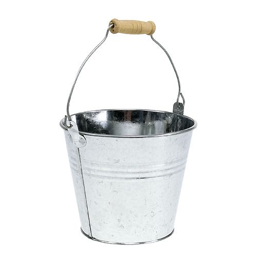 Spande Ø14cm H12cm 6 stk. Blankende zink
