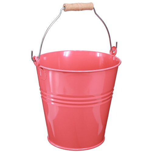 Floristik24 Spand dekorativ pink urtepotte metal 26x22,5x23cm 6l