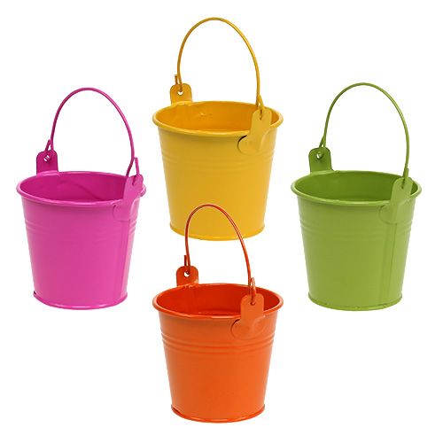 Spand farverig Ø8cm H7,5cm 12stk