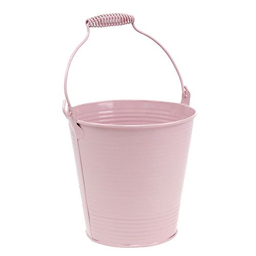 Floristik24 Spand med rillet mønster pastelfarvet Ø14.5cm H14.5cm
