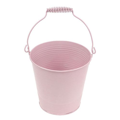 Floristik24 Spand med rillet mønster pastelfarvet Ø14.5cm H14.5cm