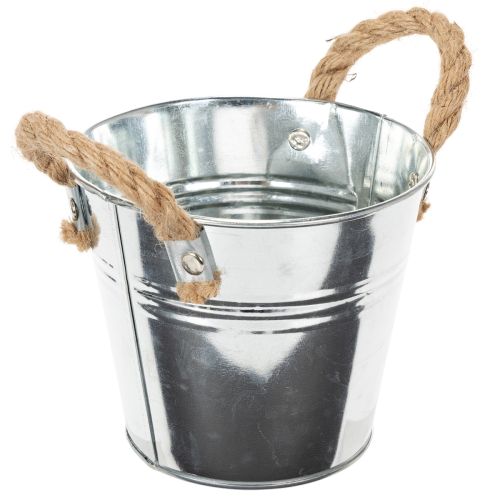 Spand med rebhåndtag Ø14cm H12cm | Floristik24.dk