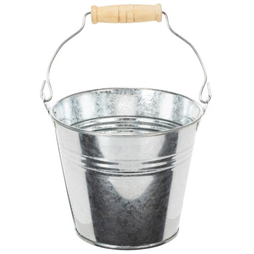Spand Ø12cm H10cm 8 stk. Zink, blank købe | Floristik24.dk