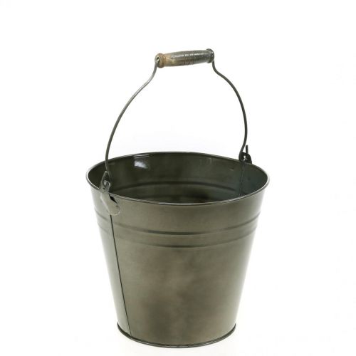 Floristik24 Metalkrukke, spand til udplantning, plantekasse Ø20cm H17cm