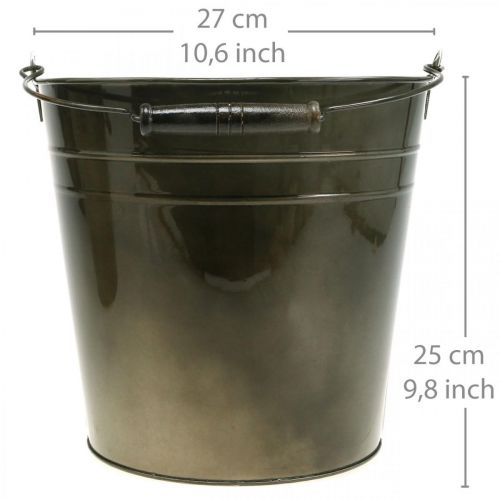 Floristik24 Metalkar, plantespand, metaldekoration Ø27cm H25cm