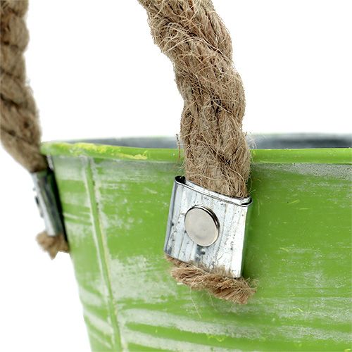 Floristik24 Spand fjedergrøn Ø25cm H24cm 2stk