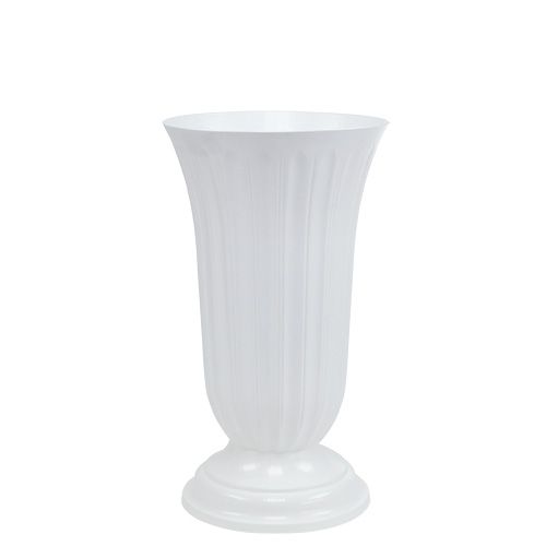 Floristik24 Lilia vase hvid Ø16cm 1stk