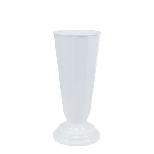 Floristik24 Vase &quot;Szwed&quot; Hvid Ø13cm